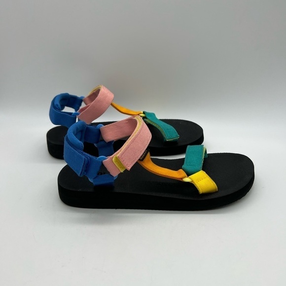 MUBOLIY WOMENS COLORFUL STRAPPY ADVENTURE SANDALS SIZE 8 - Picture 8 of 11